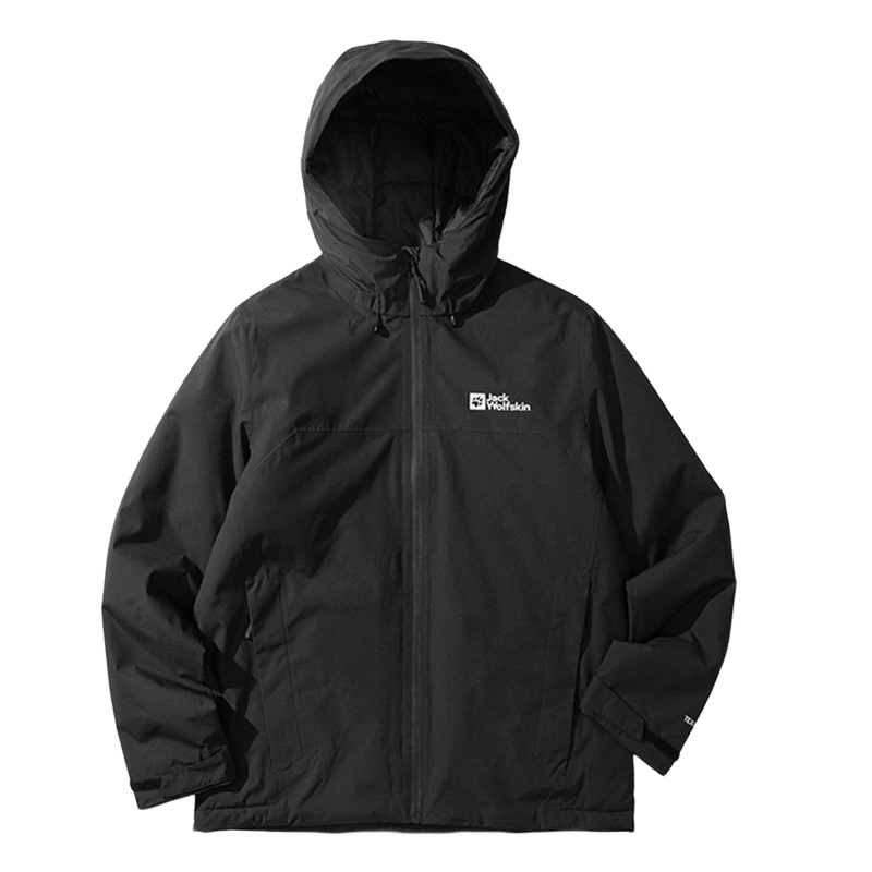 JackWolfskin狼爪WISPER户外男士防泼水P棉棉服连帽外套A61870A
