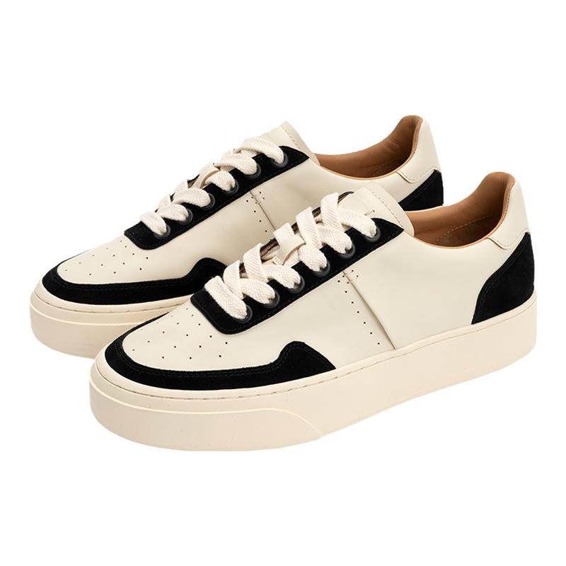 足下工业 FOOT INDUSTRY 网球板鞋 牛皮厚底休闲舒适百搭男女同款,女鞋,休闲板鞋,淘宝优惠券,粉丝福利购,淘宝优惠卷