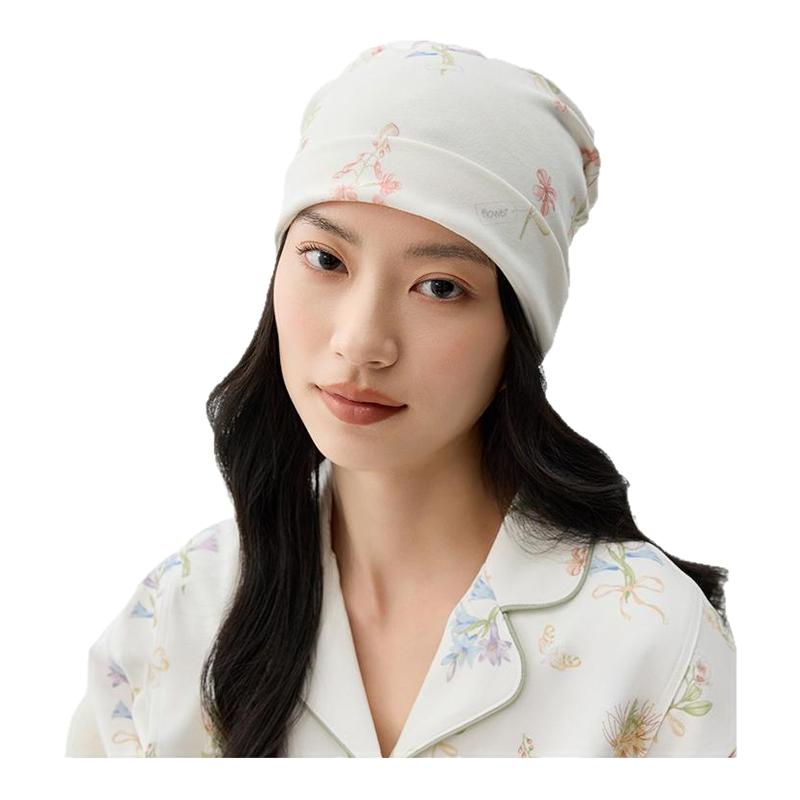 婧麒秋冬款纯棉产妇帽产后孕妇帽