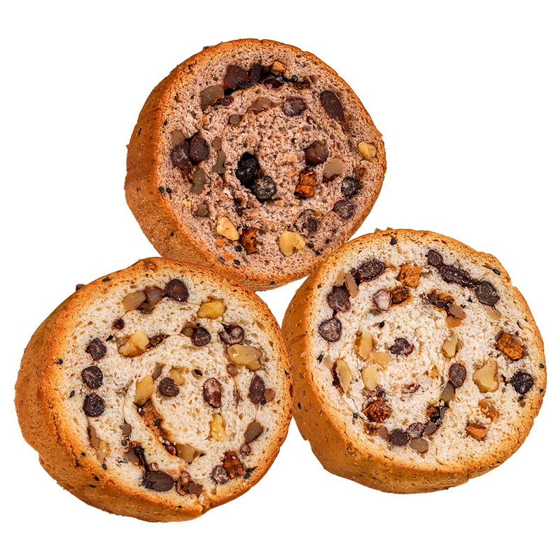 左烘右焙全麦坚果车轮面包-袋装