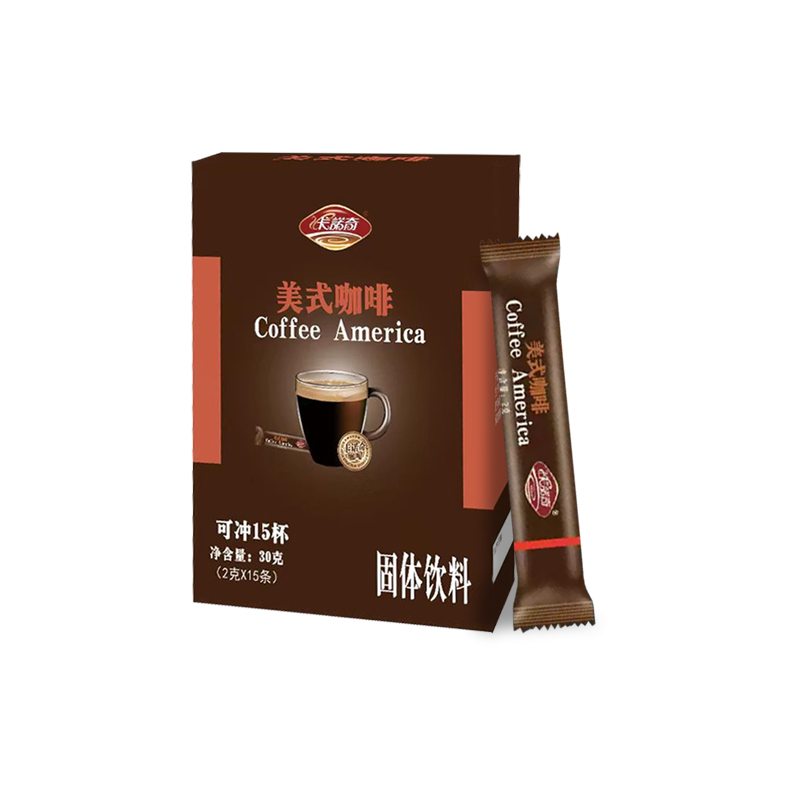 卡诺奇美式纯黑咖啡粉0蔗糖添加运动健身速溶即溶防困提神正品
