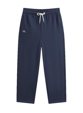 Kappa卡帕男裤2025秋季新款休闲刺绣纯棉直筒针织长裤K0F52AK22