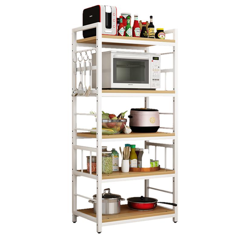 落地多层厨房置物架微波炉