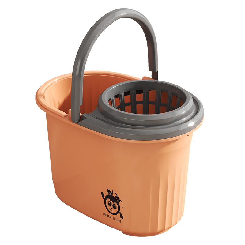 家用塑料加大带滑轮墩布桶