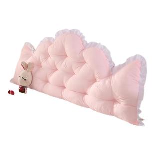 床头靠垫大靠背欧式风床上靠枕榻榻米卧室软包加高公主护腰大靠枕