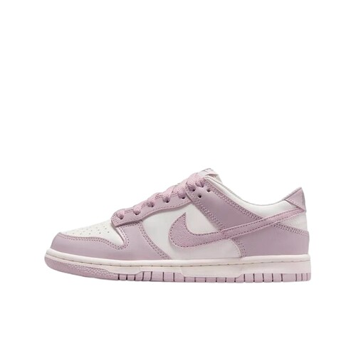 Nike耐克女鞋DUNK LOW白紫粉大童运动鞋胶底低帮滑板鞋FB9109-122