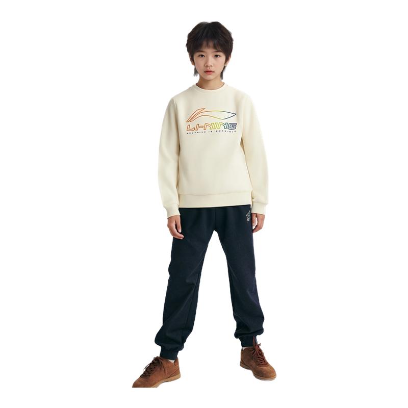 李宁男童卫衣加绒恒温保暖