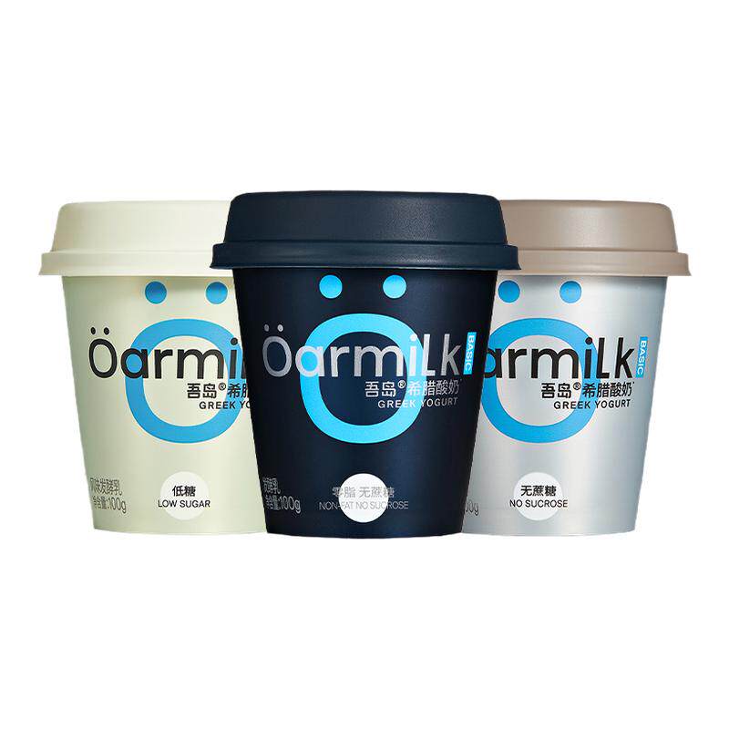 Oarmilk吾岛美拉德希腊酸奶0脂无蔗糖100g装风味希腊益生菌发酵乳图片