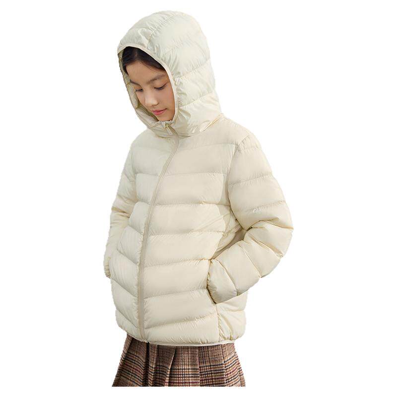 商场同款巴拉巴拉男童排骨羽绒服女童上衣轻薄2025冬新款防油外套