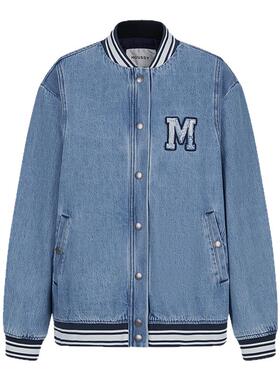 MOUSSY 春季新品经典MA-1廓形棒球服牛仔外套女028ISA10-1191