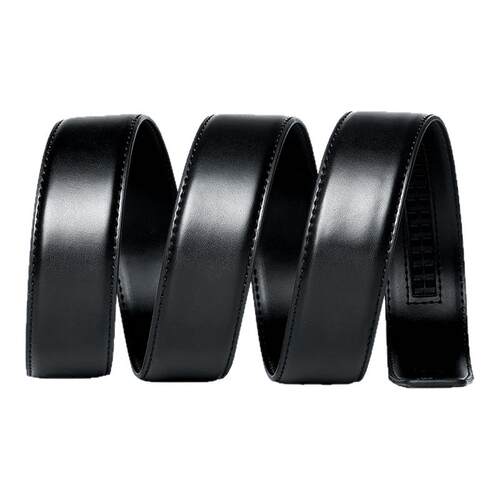 不带头真皮双面商务风中年自动扣