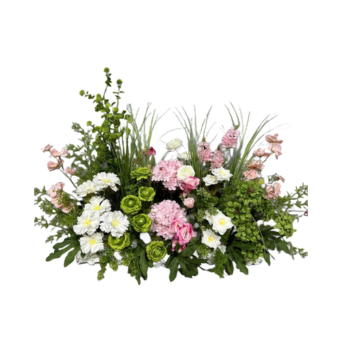 婚庆仿真花艺森系花排绿色系花艺