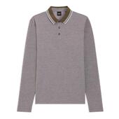 珠地布情人节礼物 BOSS博斯 男冬款 徽标细节棉质珠地布Polo 衫