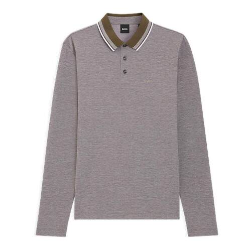 【礼物】【珠地布】BOSS博斯 男徽标棉质珠地布Polo 衫BOSSPolo