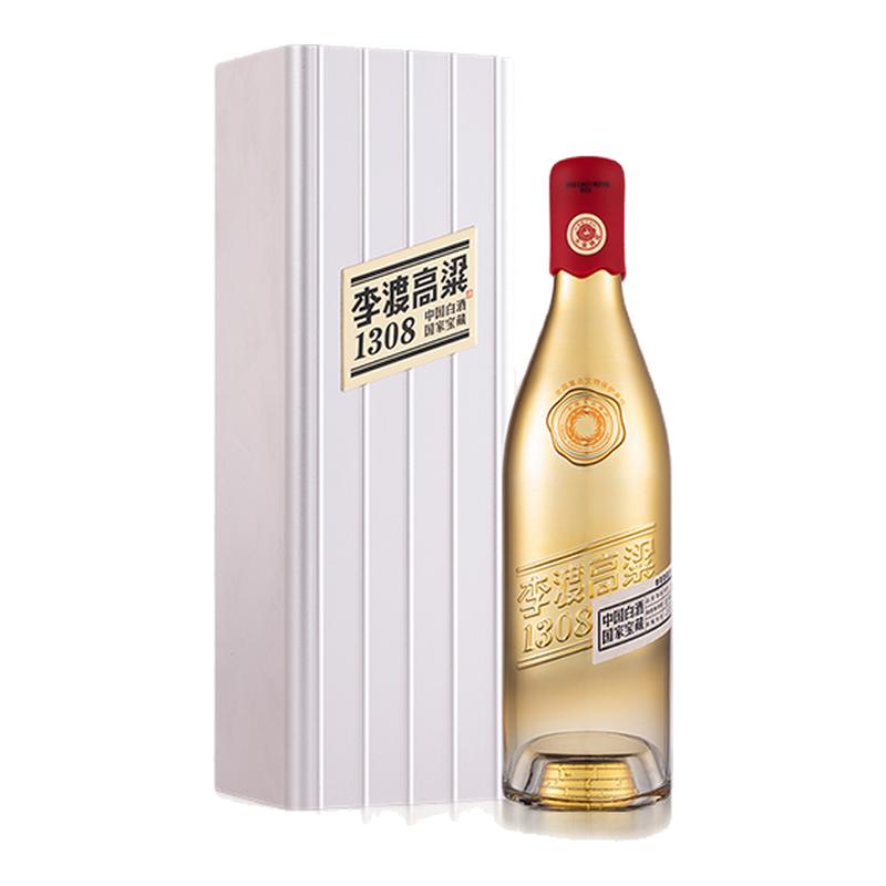 李渡1308元窖香白酒52度500ml
