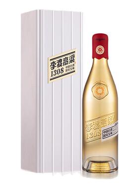 【官方正品】李渡高粱酒1308鎏金岁月收藏版52度纯粮白酒金属盒装