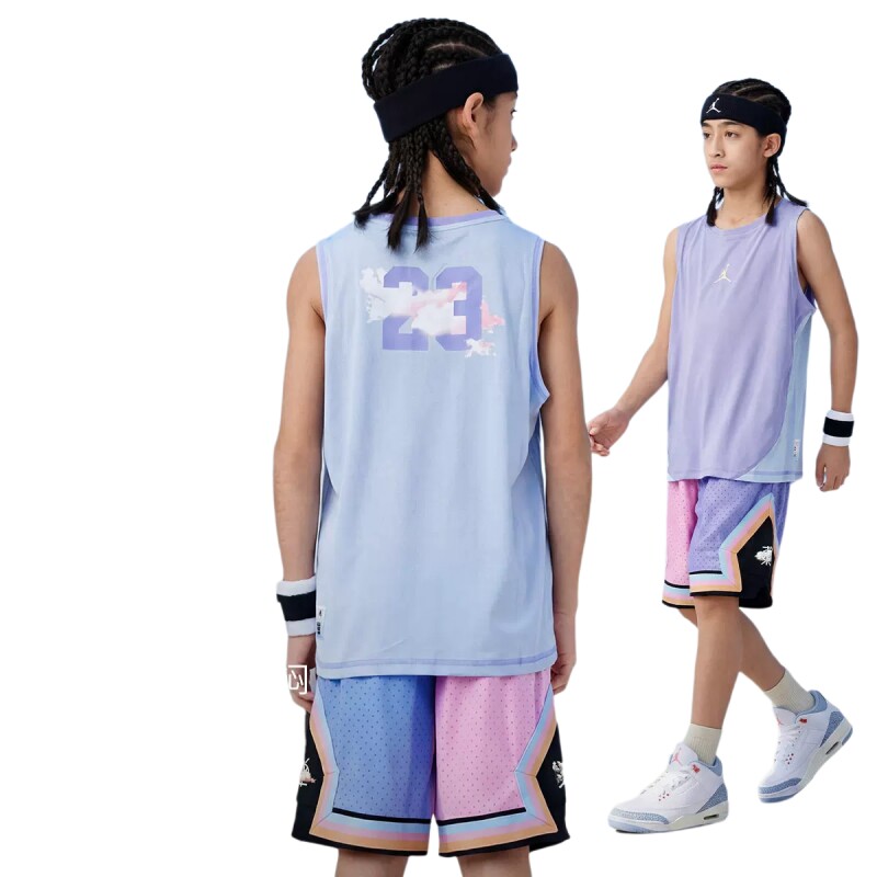 Jordan童装儿童背心男童篮球服耐克AJ上衣夏季大小童JD2322106图片