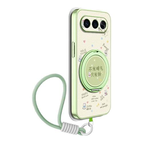 不发脾气适用荣耀500手机壳600/400/300ultra/200/100pro新款90gt磁吸支架80/70/60/power小羊皮挂绳女可爱风