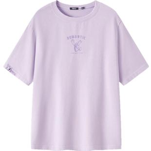 T恤女图案潮流趣味夏季 森马大力水手联名短袖 宽松做旧衣服复古风