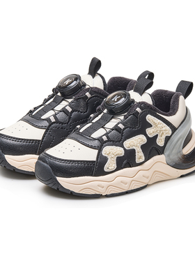 卡特兔儿童运动鞋2025冬季新款男童女童户外防滑加绒保暖儿童棉鞋