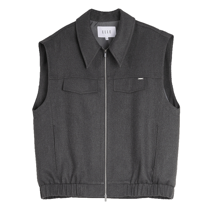 ELLE摩登休闲无袖马甲