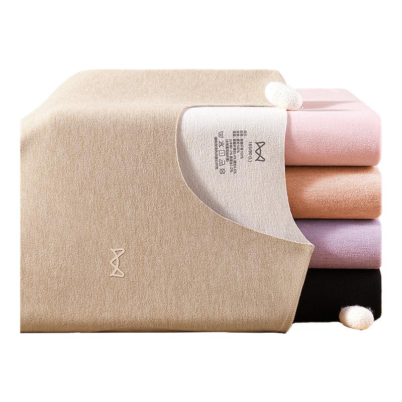 猫人无痕保暖内衣女加厚加绒德绒