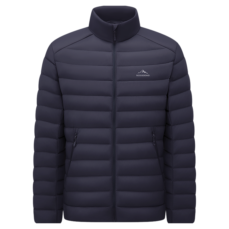 90鹅绒波司登25秋新款排骨条立领羽绒服男女短款防风外套内胆轻薄