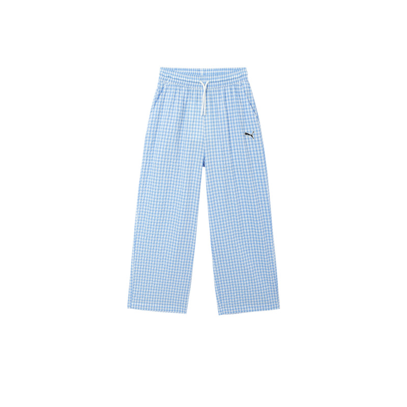 PUMA彪马直筒裤子26春季新款中大儿童装长裤宽松格子青少年休闲裤,童装/婴儿装/亲子装,裤子,淘宝优惠券,粉丝福利购,淘宝优惠卷