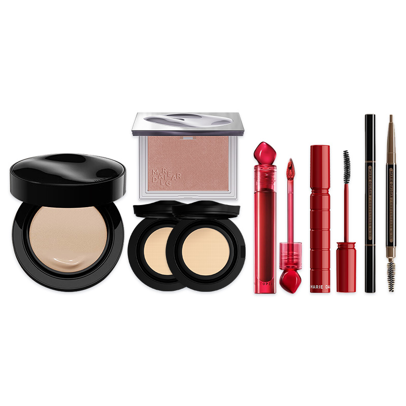 玛丽黛佳气垫种籽气垫唇釉组合