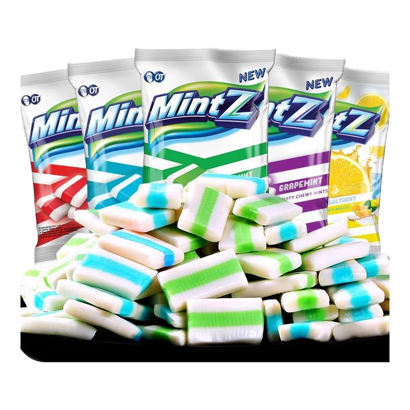 印尼进口mintz薄荷软糖明茨薄荷糖清新口气万圣节糖果零食食品