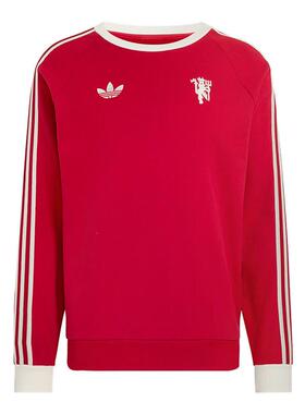 Adidas阿迪达斯三叶草男装2026春季新款MUFC OG CR套头卫衣JM5563