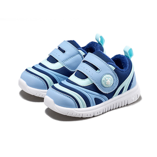巴布豆宝宝学步鞋春季防滑软底轻便婴儿鞋子毛毛虫机能鞋童鞋男童