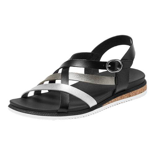 斯凯奇罗马凉鞋简约软底沙滩鞋