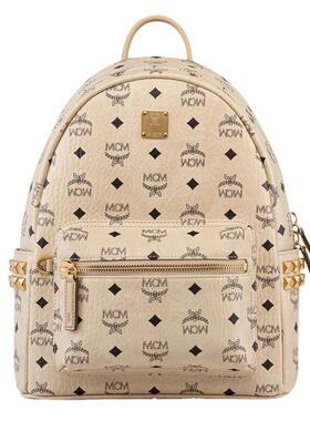 MCM STARK小号铆钉双肩男女背包送女友校园书包