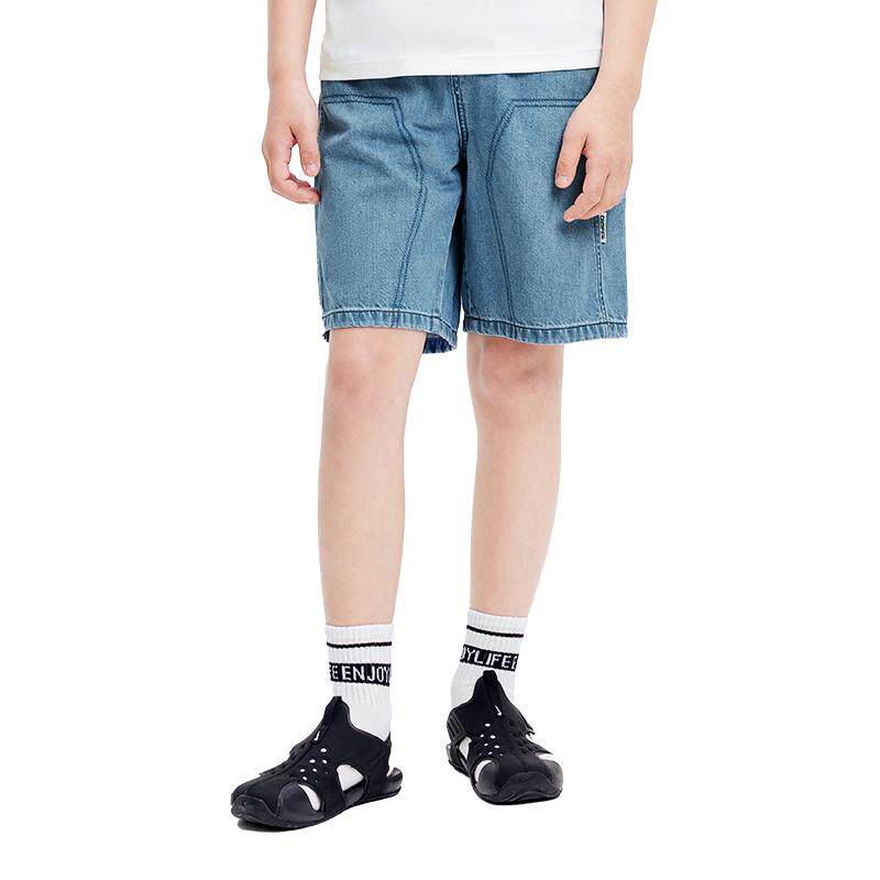 【商场同款】巴拉巴拉裤子男大童童装儿童牛仔短裤夏装中大童中裤