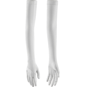 蕉下美甲防晒手套露指半指护甲防紫外线春夏防黑袖 套防滑开车骑行