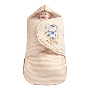 抱被婴儿包被春秋冬加厚新生宝宝抱被睡袋两用纯棉防踢襁褓防惊跳