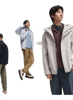 蕉下翻领气绒服CL237男保暖防风耐磨夹克外套秋冬棉服可机洗内胆