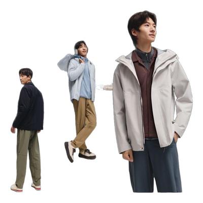 蕉下翻领气绒服CL237男保暖防风耐磨夹克外套秋冬棉服可机洗内胆