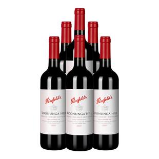 奔富寇兰山设拉子赤霞珠干红葡萄酒750ml婚礼宴席6瓶进口西拉红酒