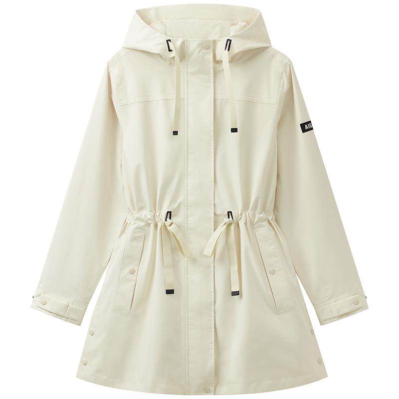 AIGLE艾高女士外套GORE-TEX冲锋衣功能面料防风透汽收腰上衣夹克