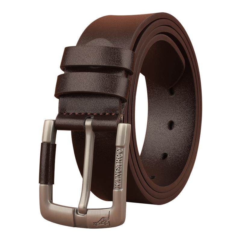 袋鼠皮带男款真皮针扣腰带2026新款牛仔牛皮裤腰带商务休闲裤带,服饰配件/皮带/帽子/围巾,腰带/皮带/腰链,淘宝优惠券,粉丝福利购,淘宝优惠卷