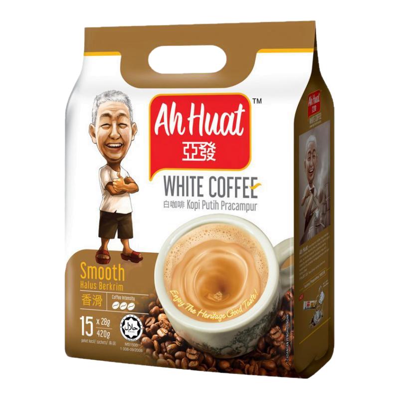 亚发咖啡特浓白咖啡三合一15条装榛果经典提神白咖啡马来西亚进口