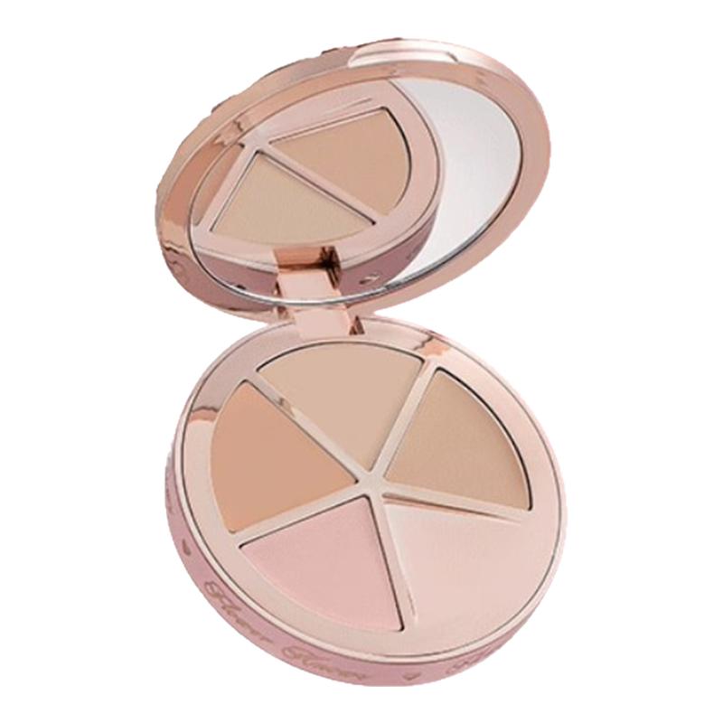 花知晓甜心小熊四色遮瑕盘遮黑眼圈斑点痘印面部凹陷提亮泪沟水润