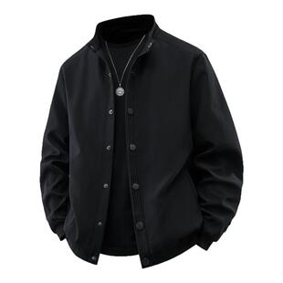 潮牌工装 罗蒙外套男士 立领宽松休闲夹克男装 2026新款 上衣男 春秋款