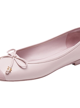 莱尔斯丹春夏新款商场同款优雅小香风浅口蝴蝶结女鞋单鞋5M15701