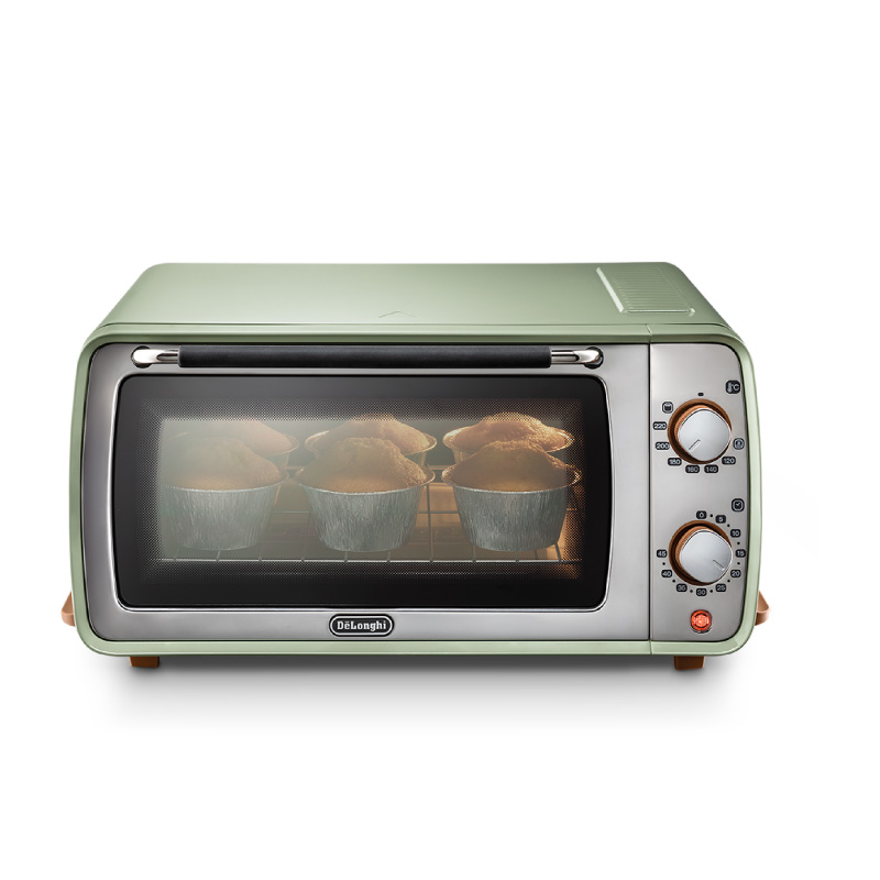 Delonghi/德龙复古系列 EOI406.GR 电烤箱小烤箱迷你多功能9L家用