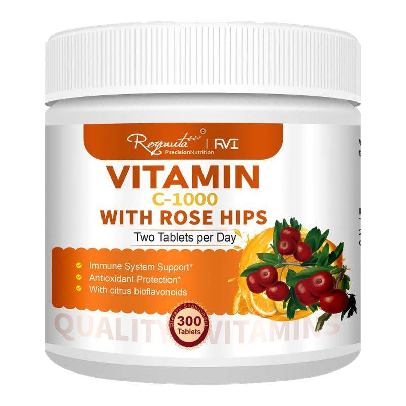 Royavita维生素C玫瑰果提取300片/瓶,保健食品/膳食营养补充食品,维生素C,淘宝优惠券,粉丝福利购,淘宝优惠卷