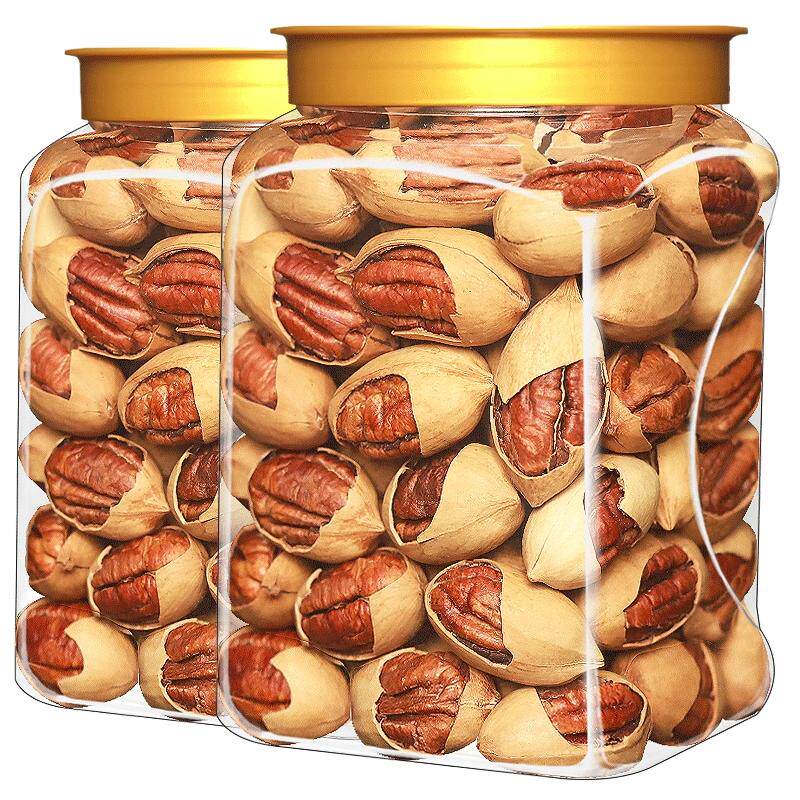 新货碧根果奶油味500g罐装核桃长寿果干果仁儿童年货坚果零食批发