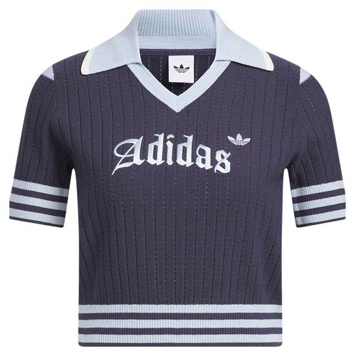 adidas阿迪达斯三叶草运动短袖POLO衫夏女修身针织运动衫 KT3047